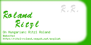 roland ritzl business card